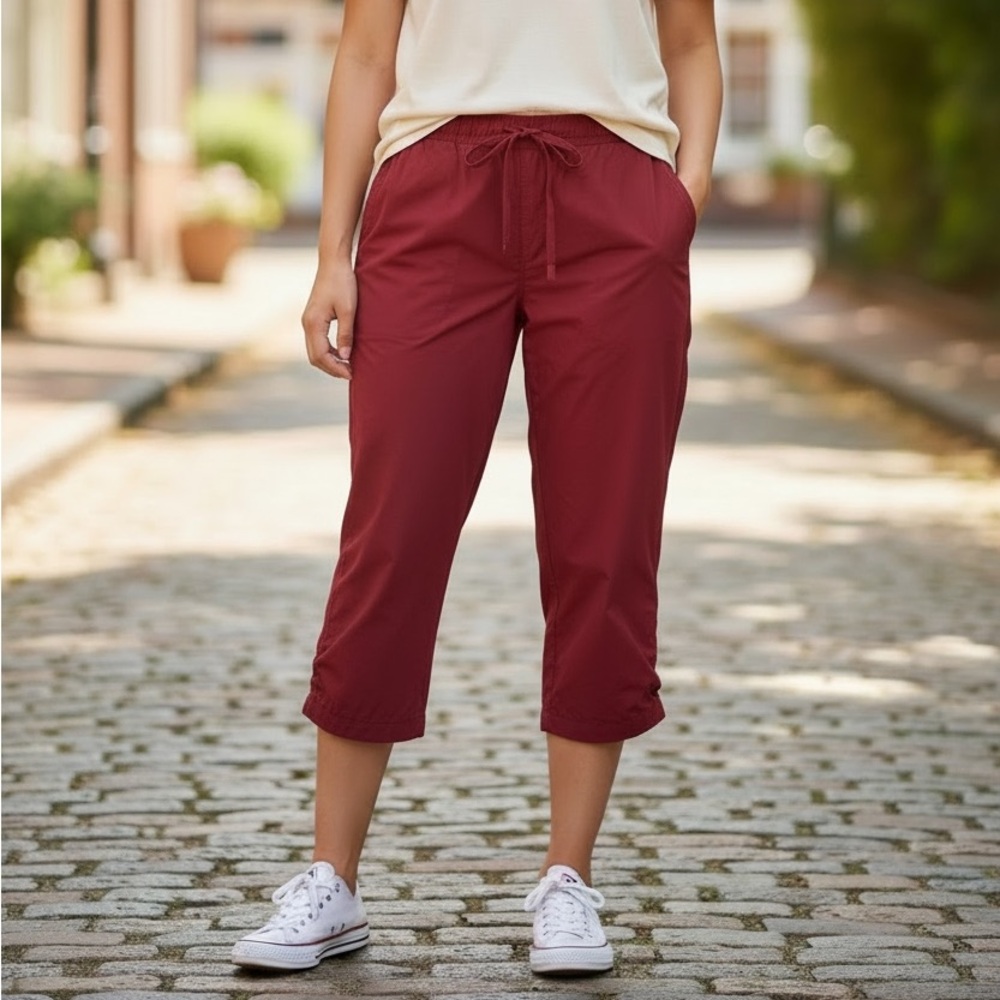 REI Red 100% Nylon UPF 30+ Hiking‎ Performance Capris